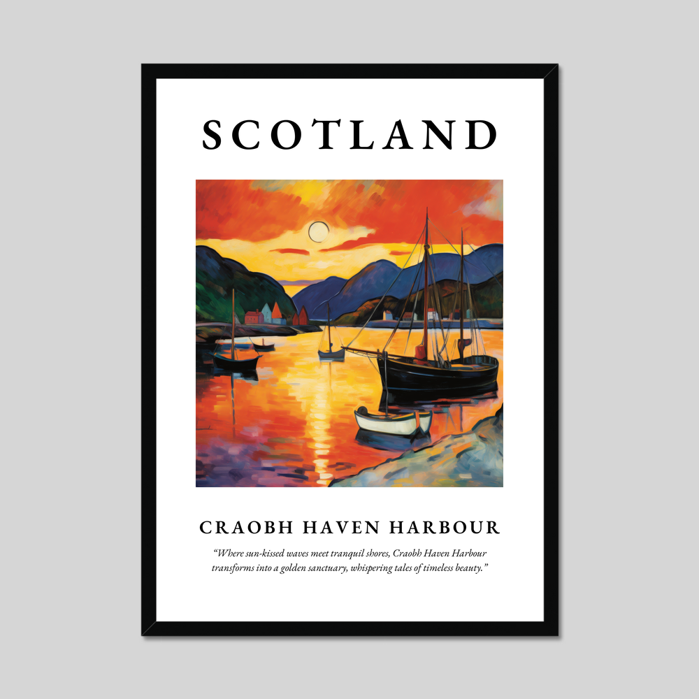 Poster of Craobh Haven Harbour, Scotland.