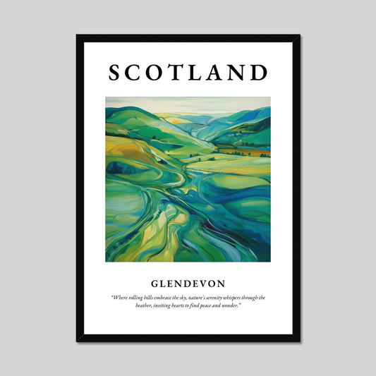 Poster of Glendevon, Scotland.