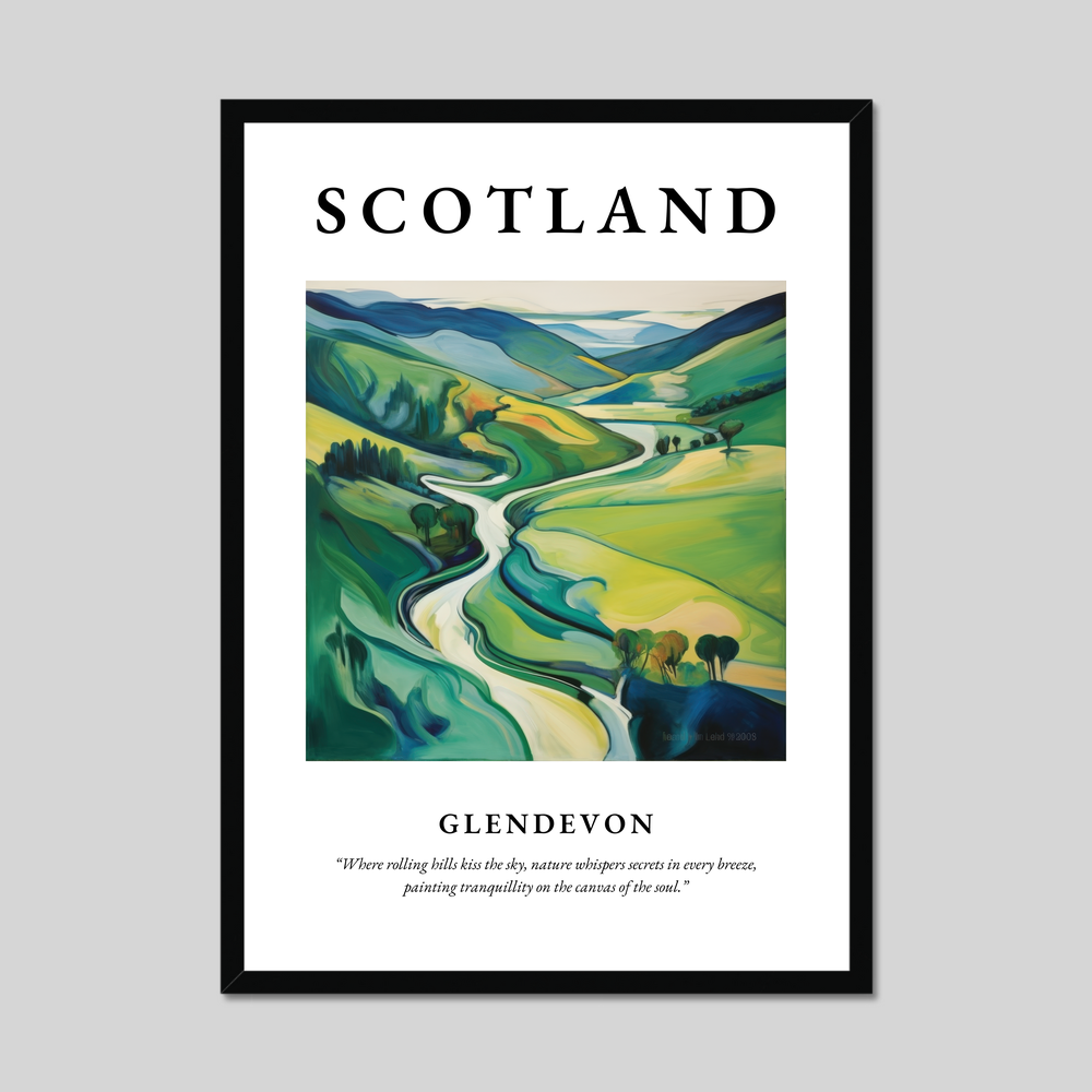 Poster of Glendevon, Scotland.