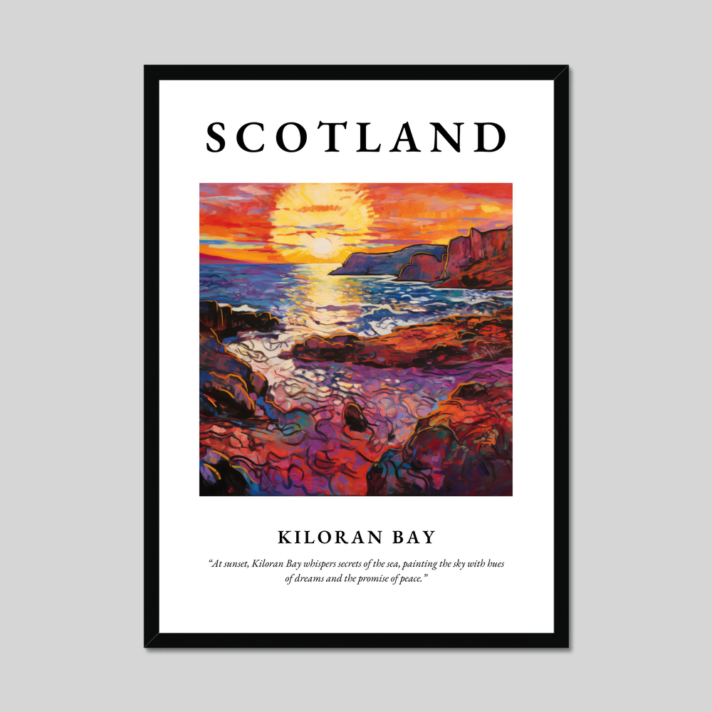 Poster of Kiloran Bay, Scotland.