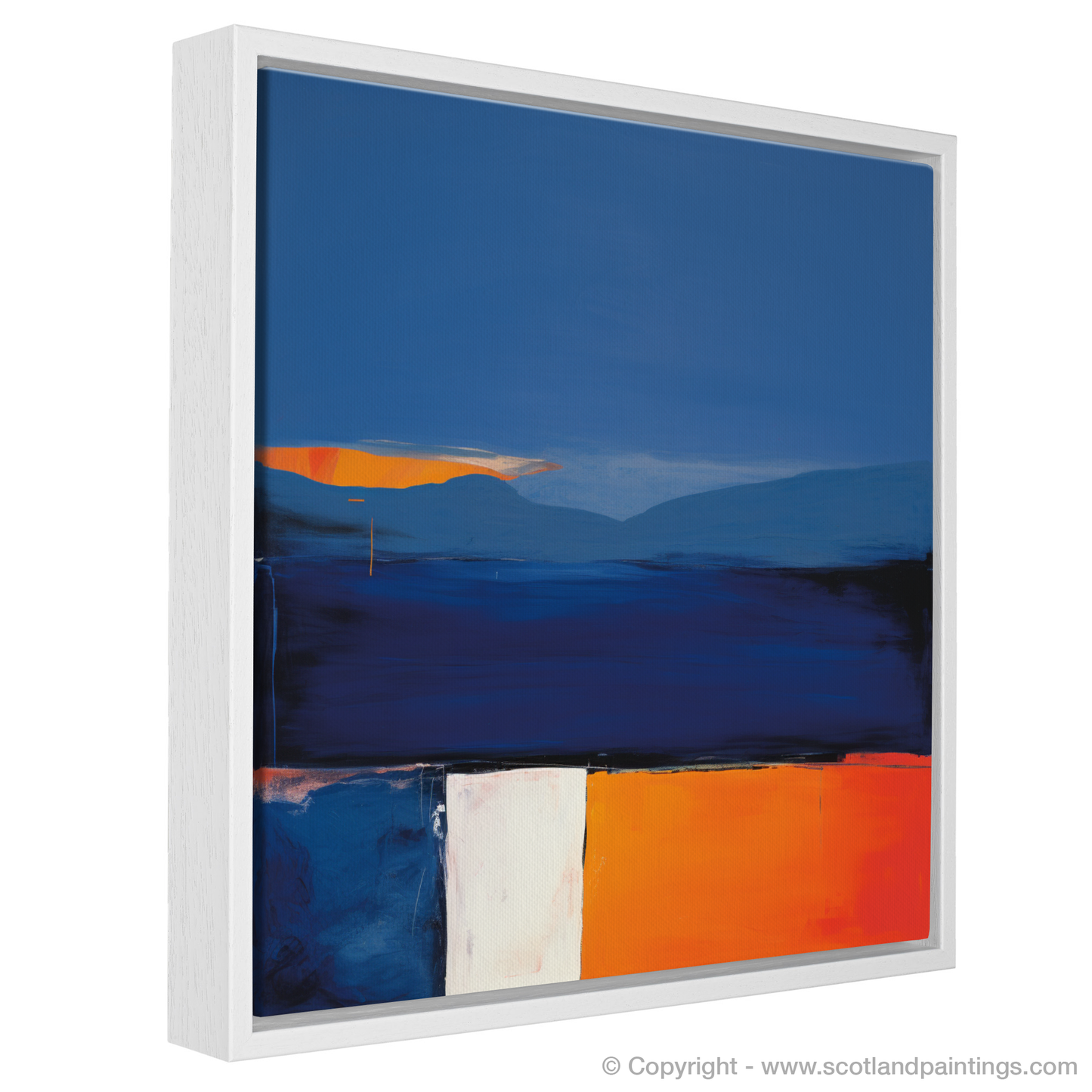 Calgary Bay at Dusk: An Abstract Expressionist Ode to Scottish Shores