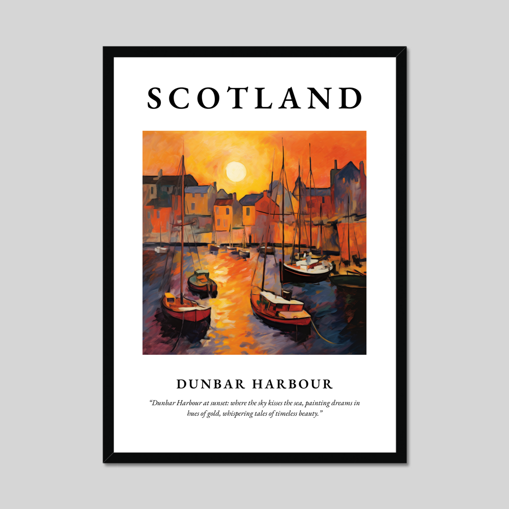 Poster of Dunbar Harbour, Scotland.