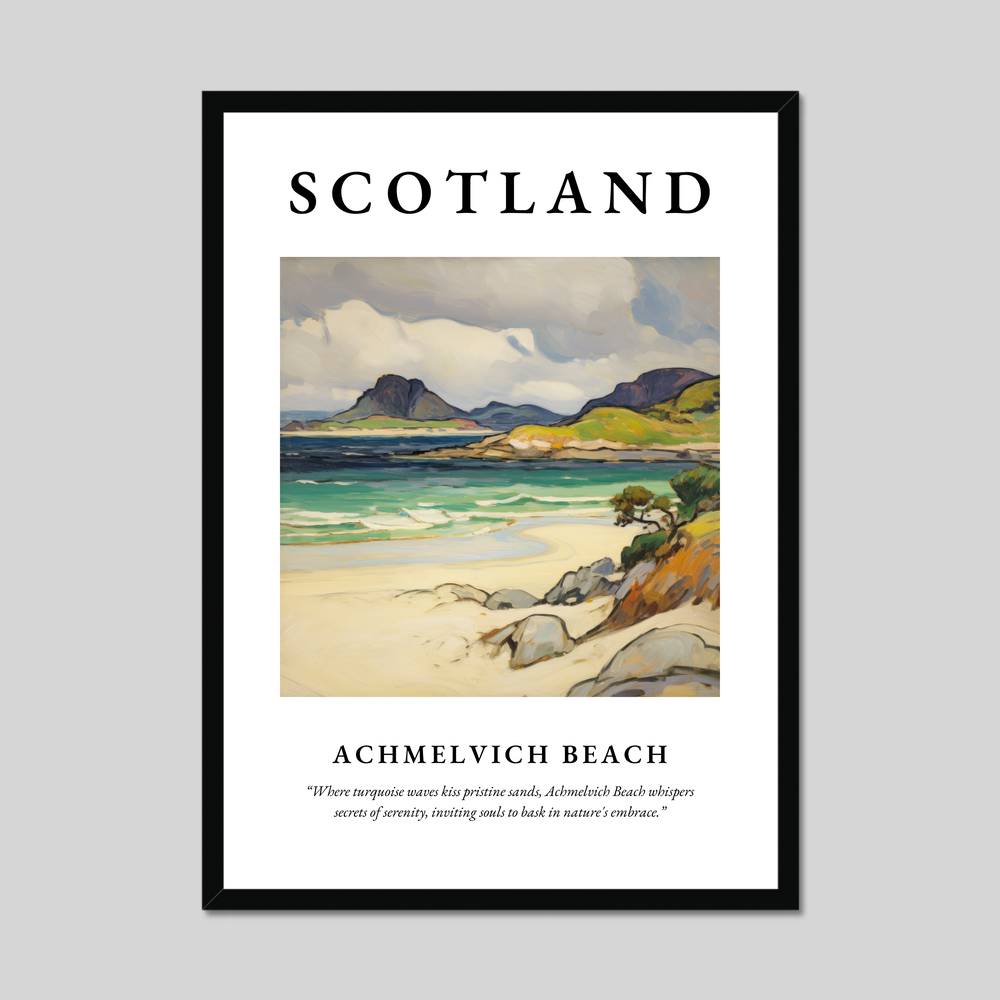 Poster of Achmelvich Beach, Scotland.