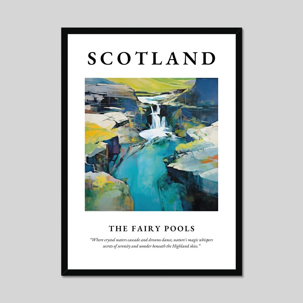 Poster of The Fairy Pools, Scotland.