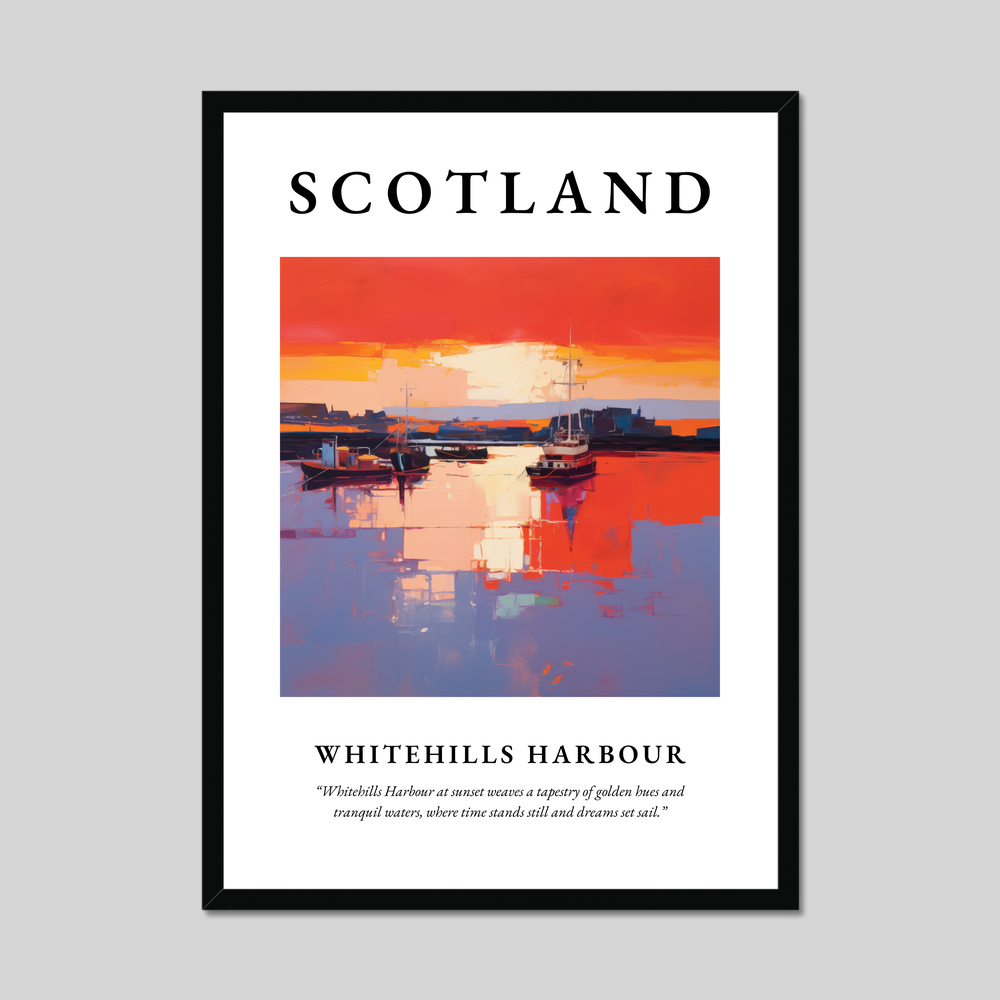 Poster of Whitehills Harbour, Scotland.