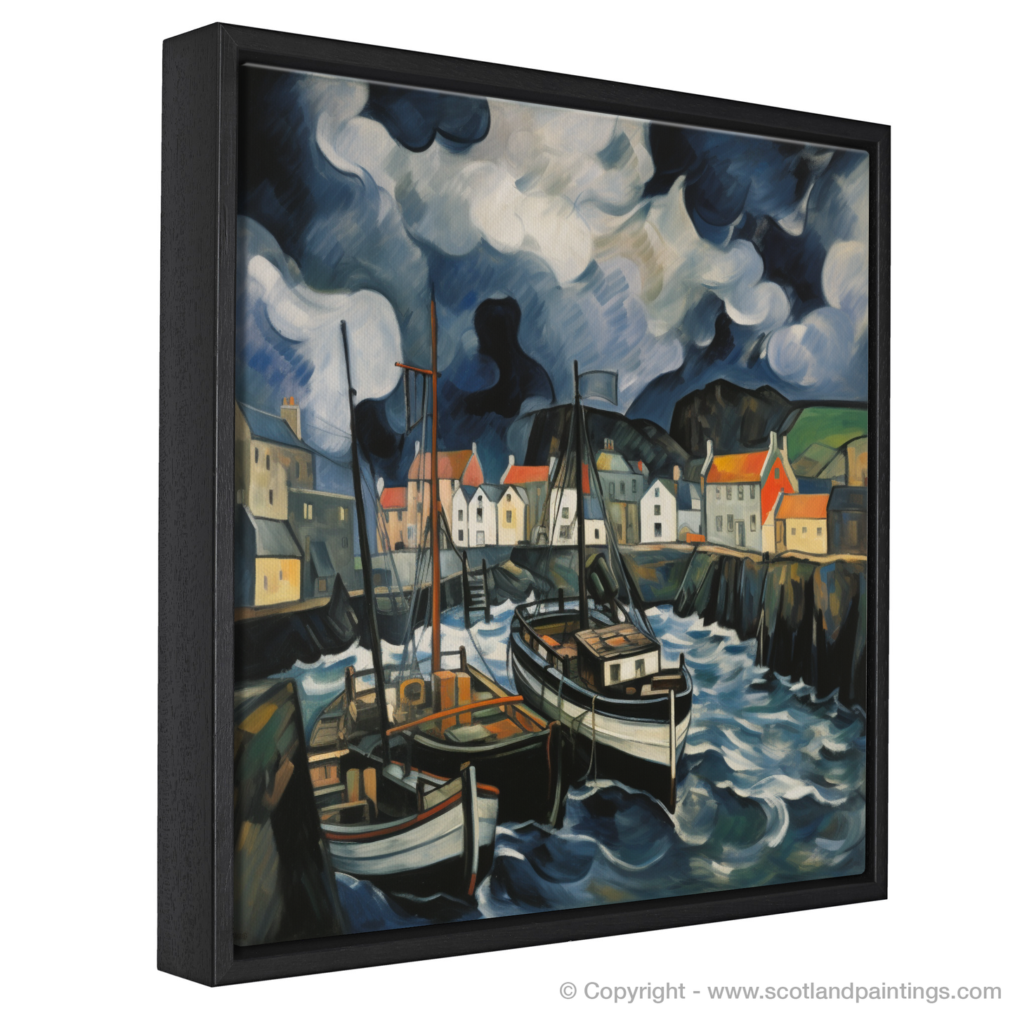 Storm over Portpatrick: A Cubist Interpretation