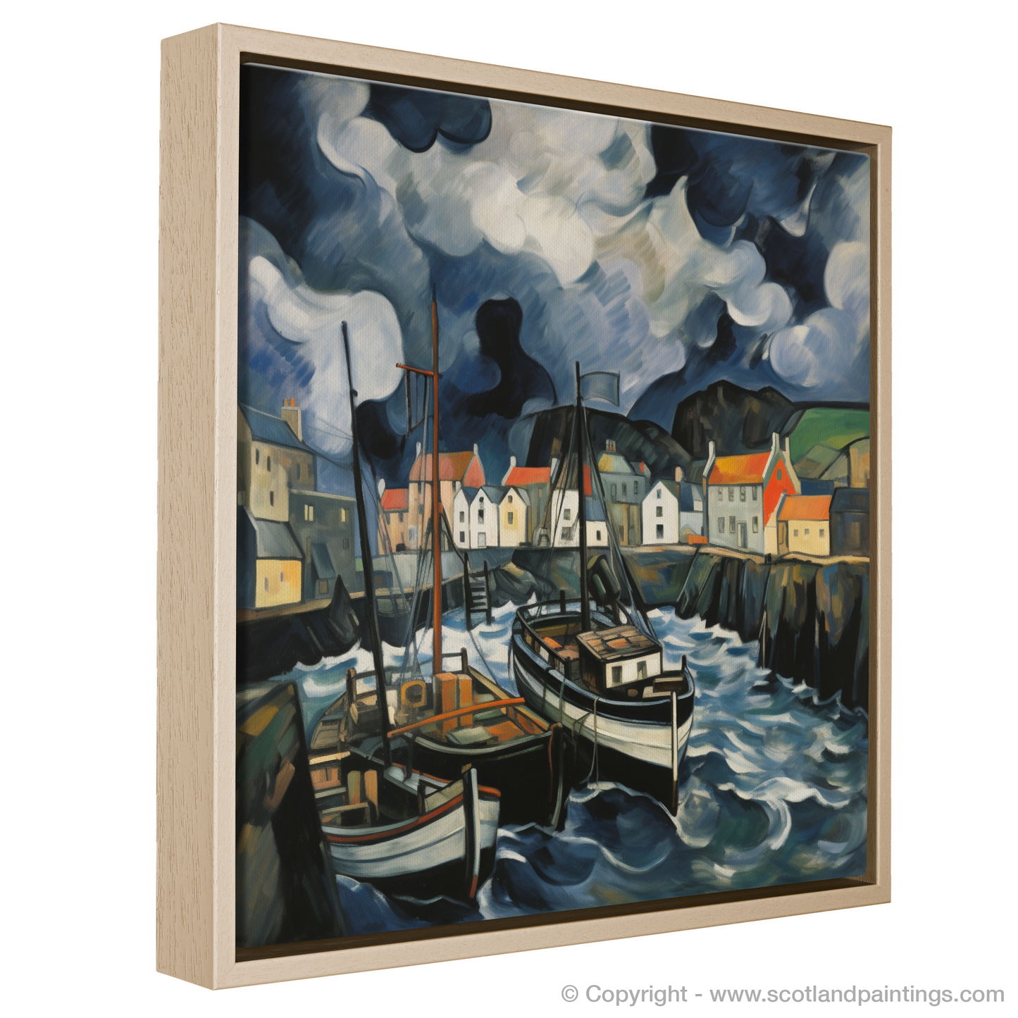 Storm over Portpatrick: A Cubist Interpretation