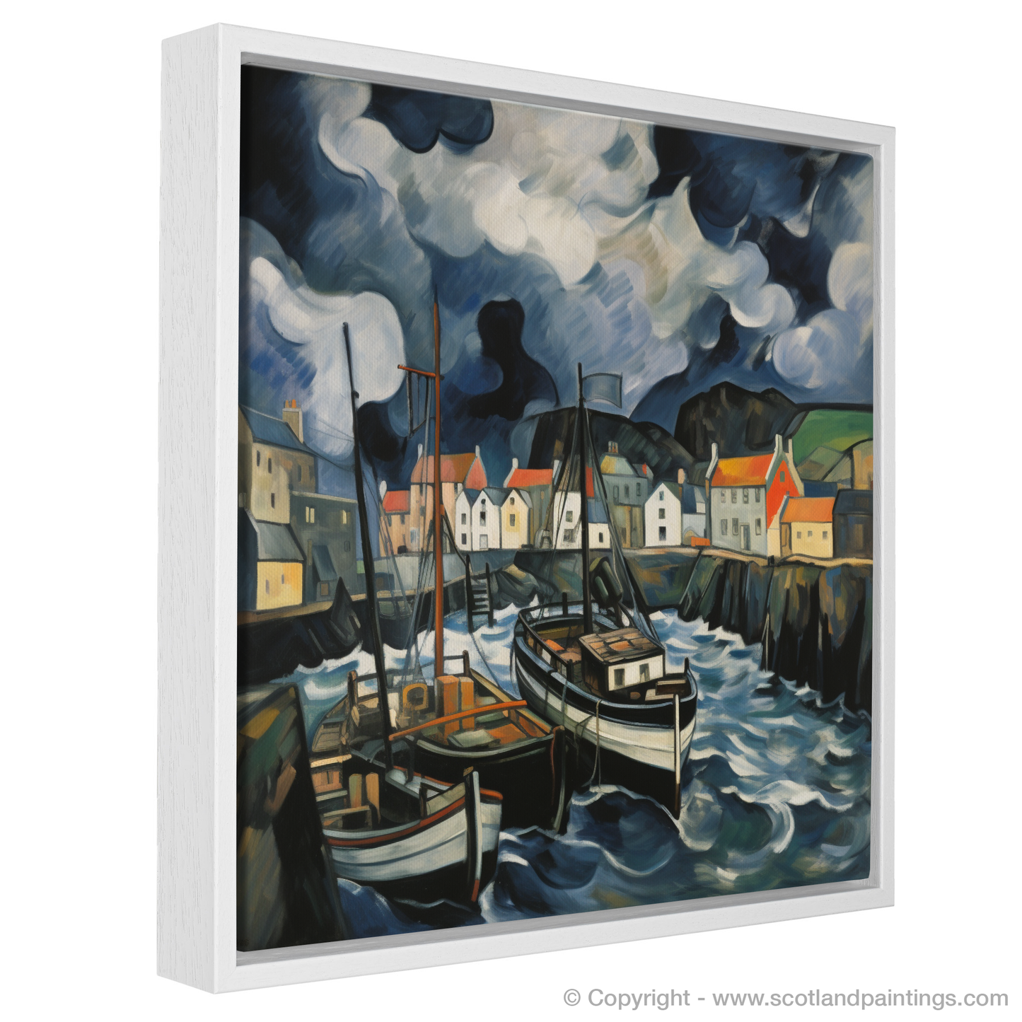 Storm over Portpatrick: A Cubist Interpretation