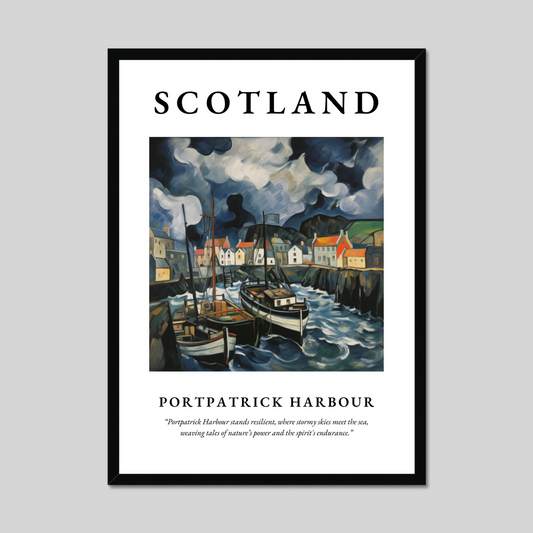 Poster of Portpatrick Harbour, Scotland.