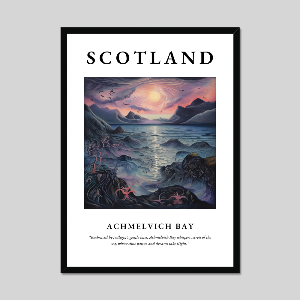 Poster of Achmelvich Bay, Scotland.