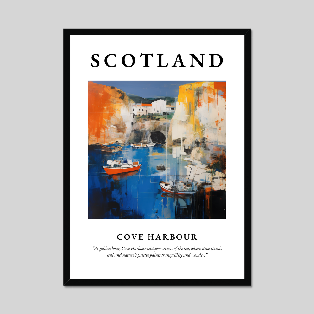 Poster of Cove Harbour, Scotland.