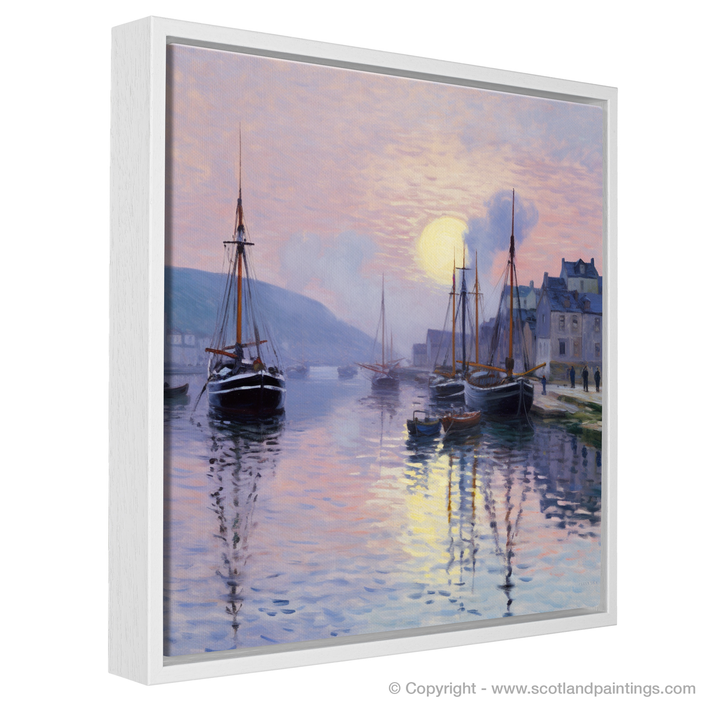 Dusk at Millport Harbour: An Impressionist Ode to Scottish Serenity