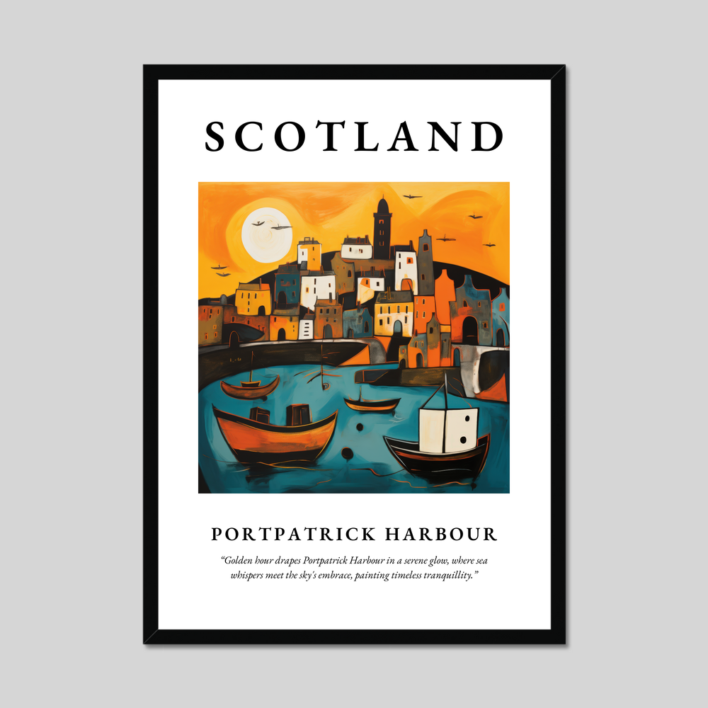 Poster of Portpatrick Harbour, Scotland.