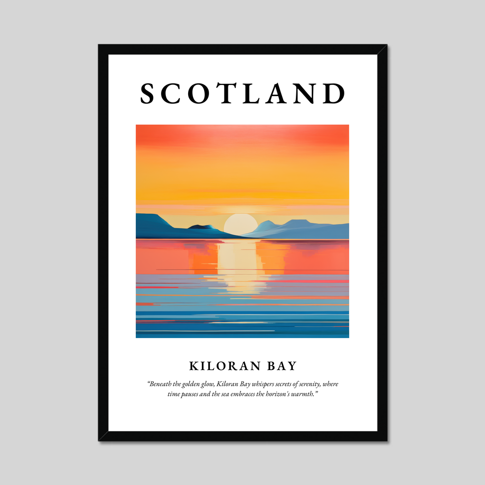 Poster of Kiloran Bay, Scotland.