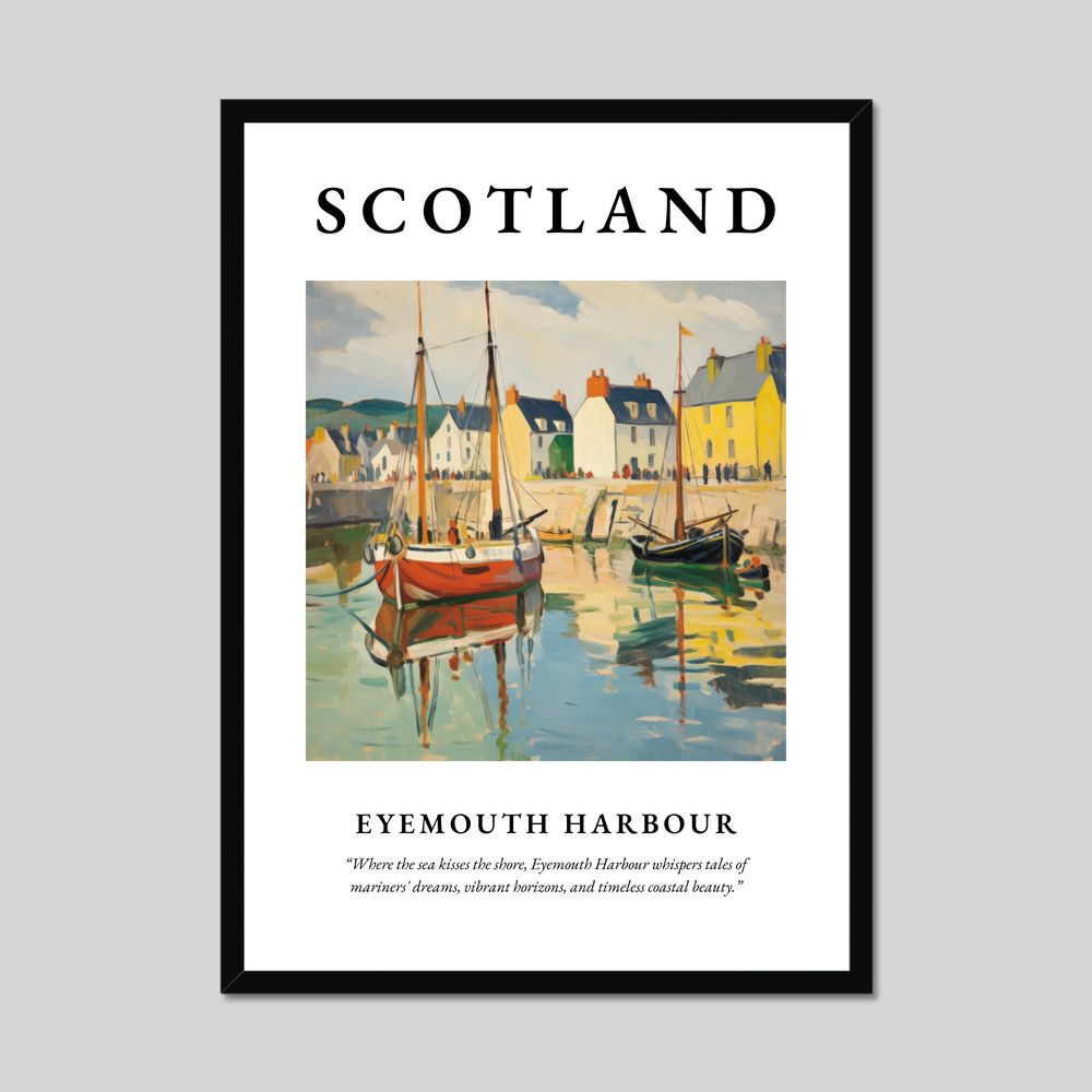 Poster of Eyemouth Harbour, Scotland.