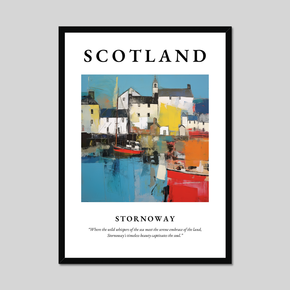 Poster of Stornoway, Scotland.