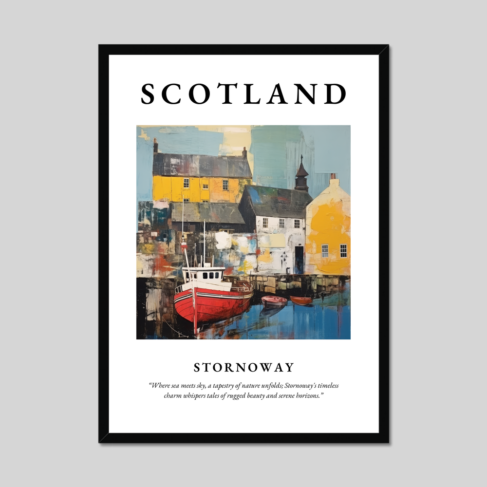 Poster of Stornoway, Scotland.