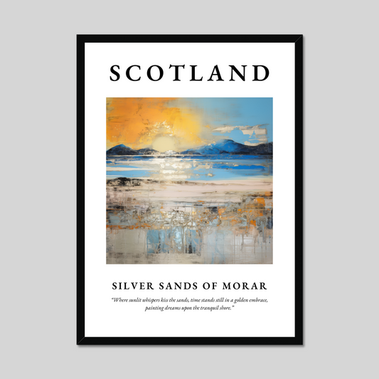 Poster of Silver Sands of Morar, Scotland.