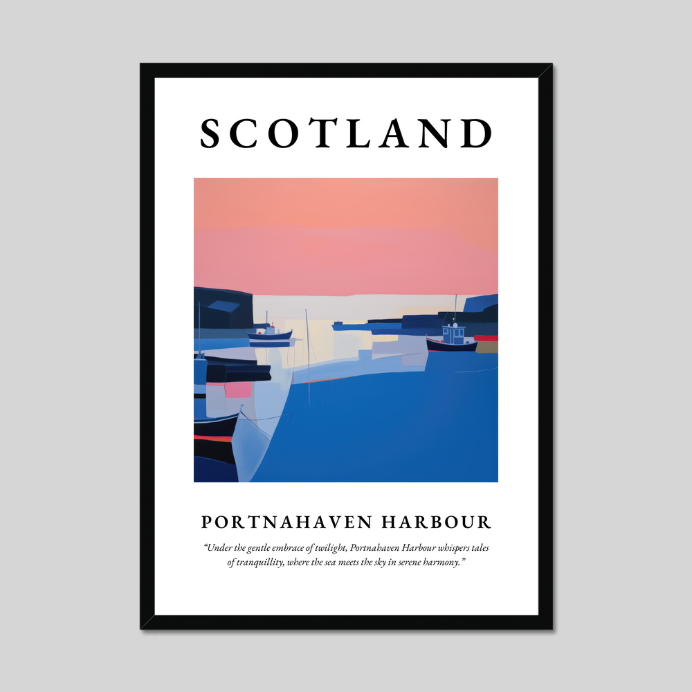 Poster of Portnahaven Harbour, Scotland.