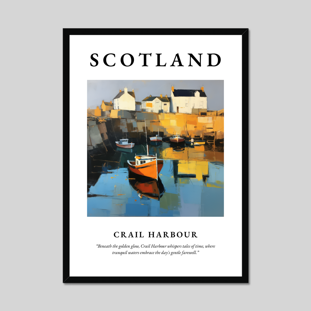 Poster of Crail Harbour, Scotland.