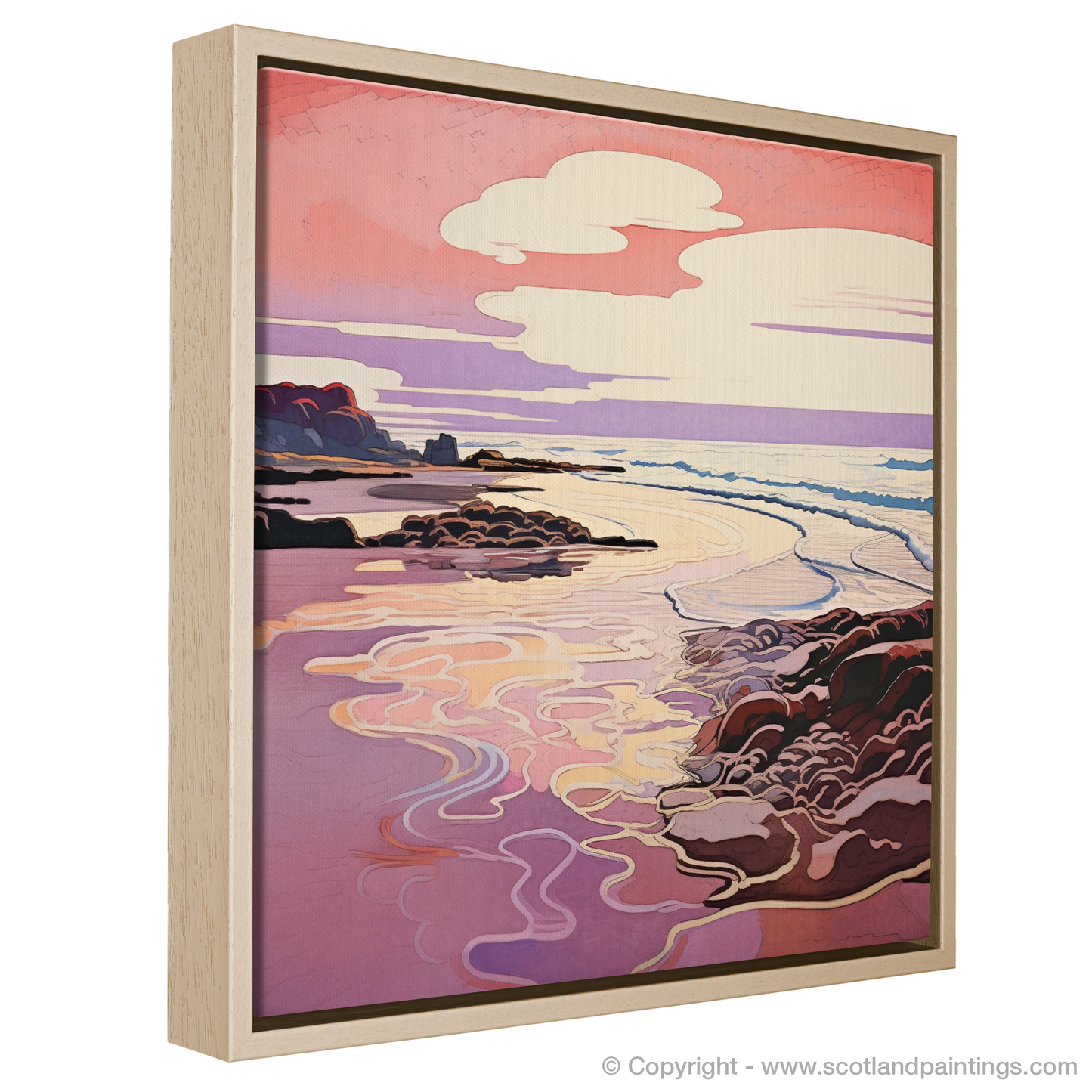 Art Nouveau Twilight over Gullane Beach