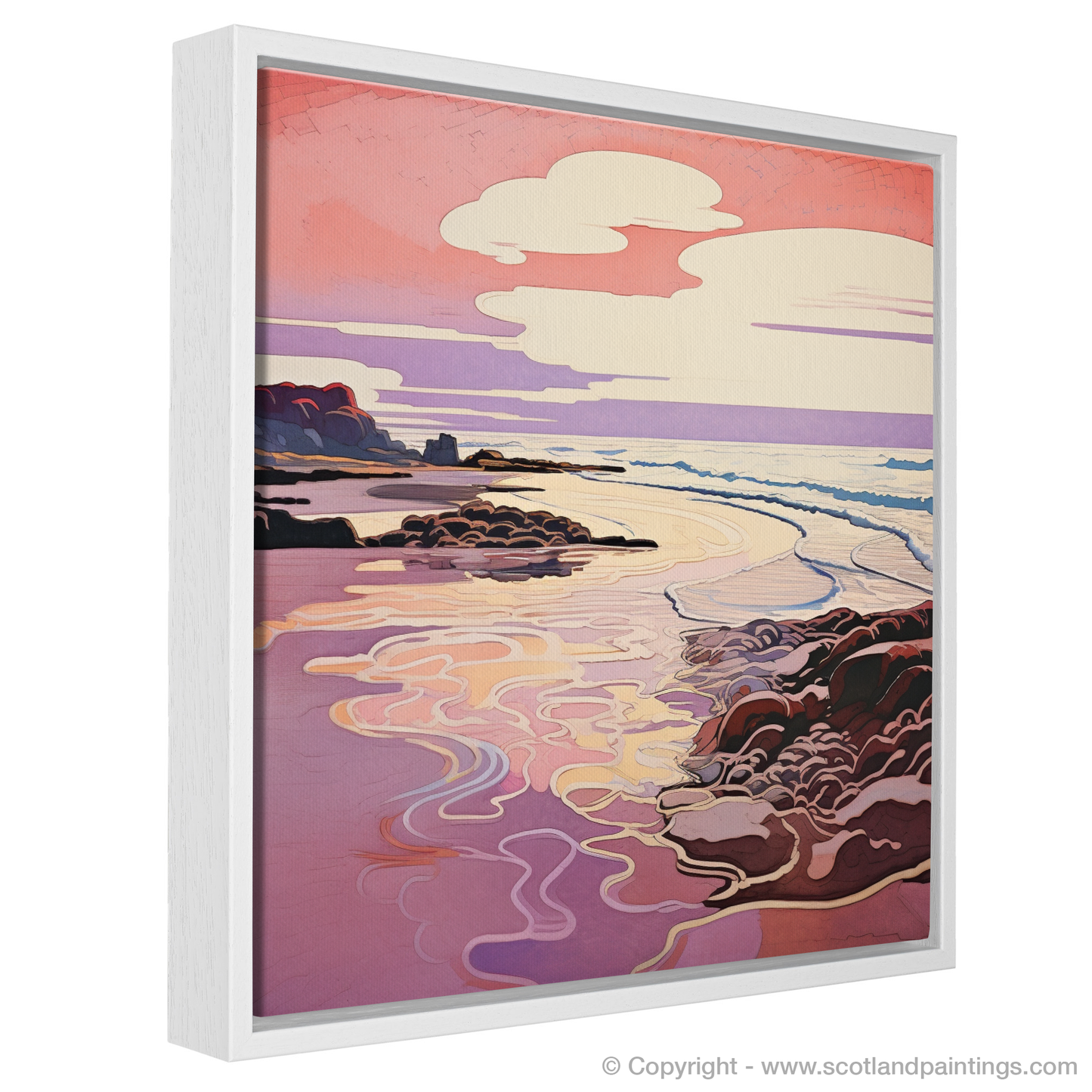 Art Nouveau Twilight over Gullane Beach