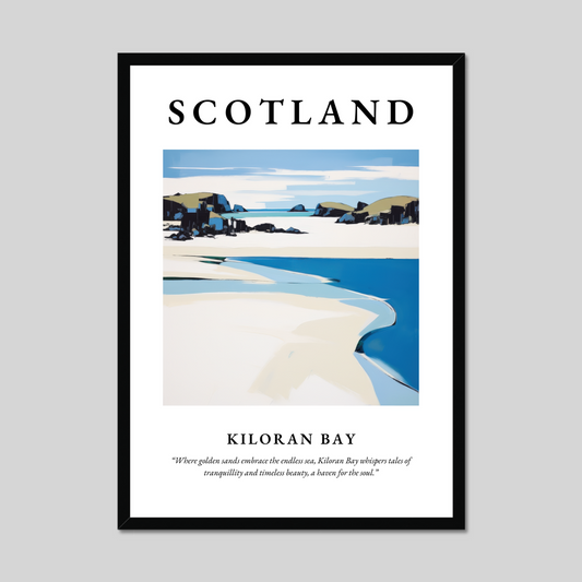 Poster of Kiloran Bay, Scotland.