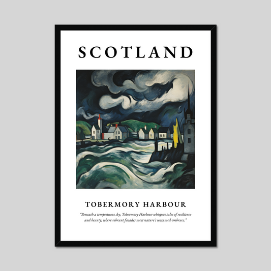 Poster of Tobermory Harbour, Scotland.