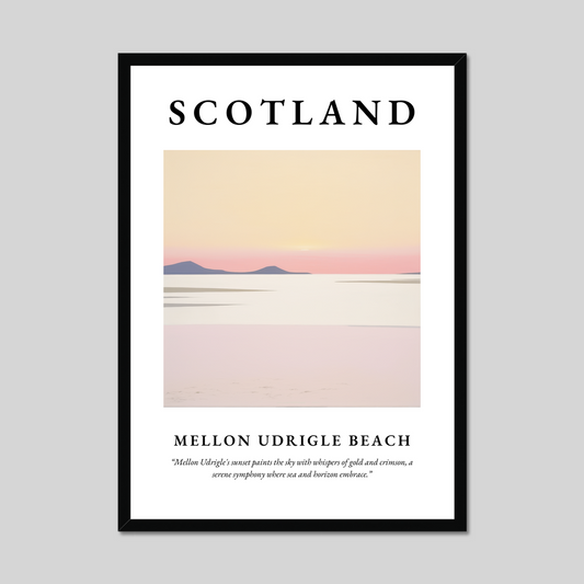 Poster of Mellon Udrigle Beach, Scotland.