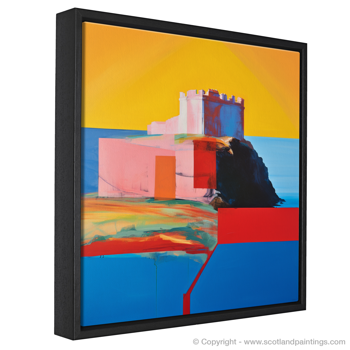 Tantallon Castle Reimagined: A Colour Field Ode to Scottish Majesty