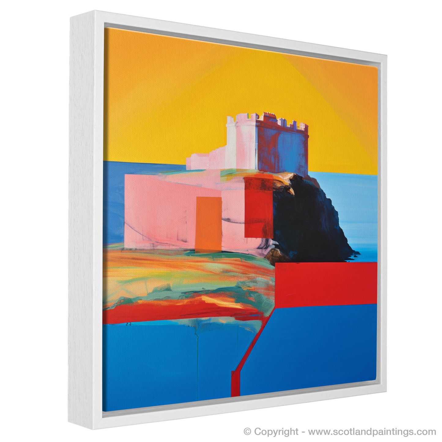Tantallon Castle Reimagined: A Colour Field Ode to Scottish Majesty