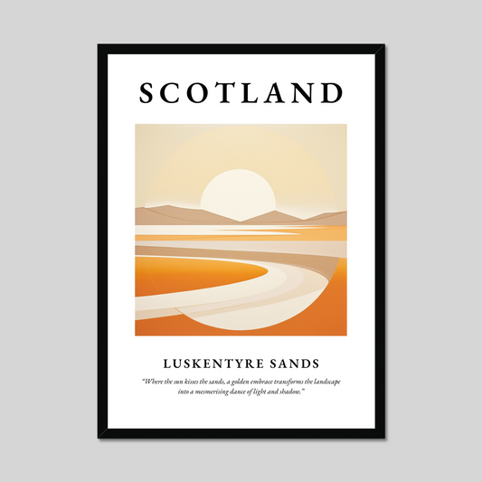 Poster of Luskentyre Sands, Scotland.