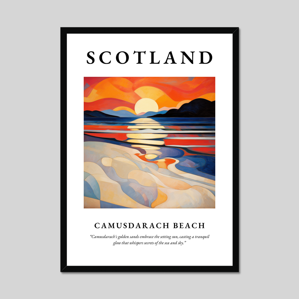 Poster of Camusdarach Beach, Scotland.