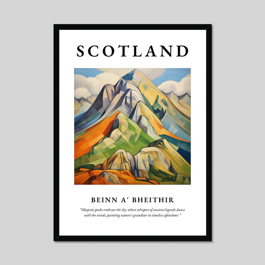 Poster of Beinn a' Bheithir, Scotland.