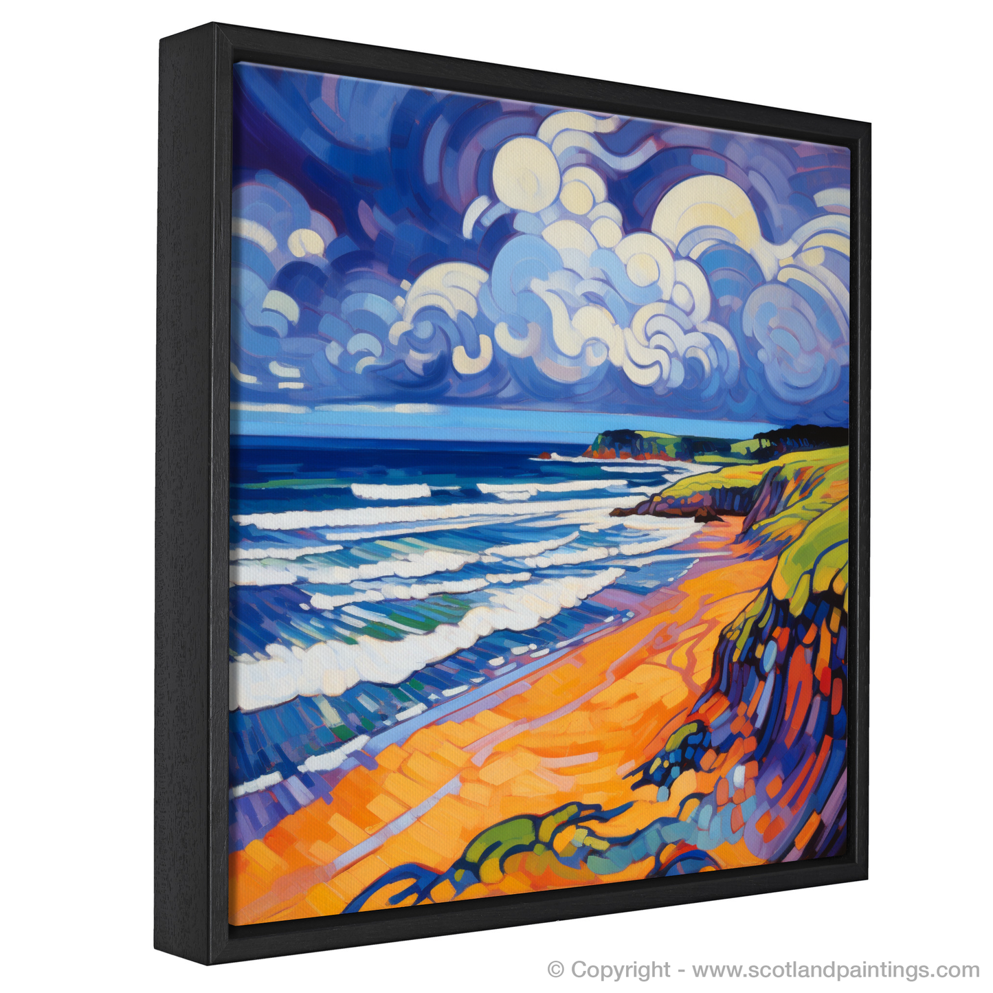 Storm's Embrace: Fauvist Fury at Lunan Bay