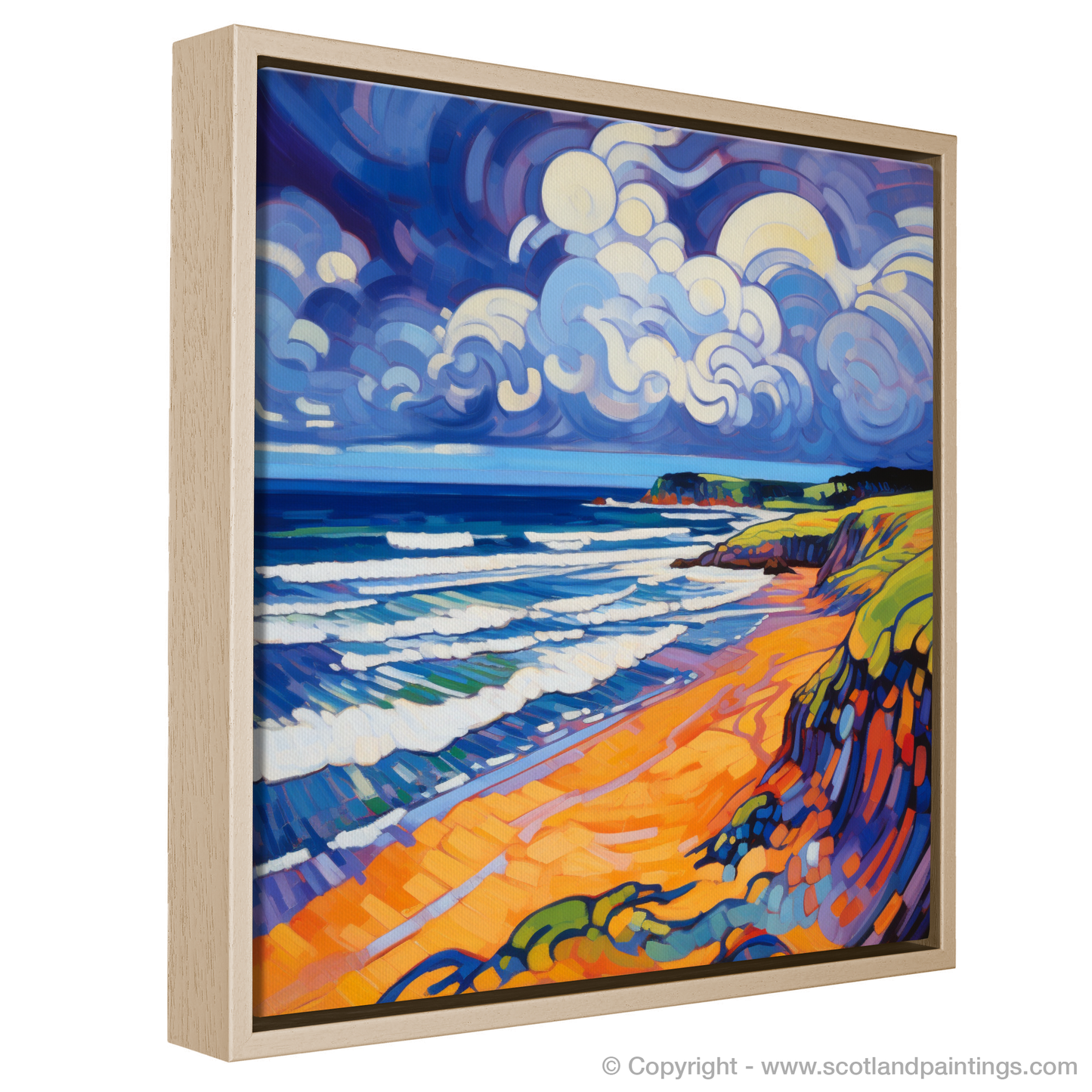 Storm's Embrace: Fauvist Fury at Lunan Bay