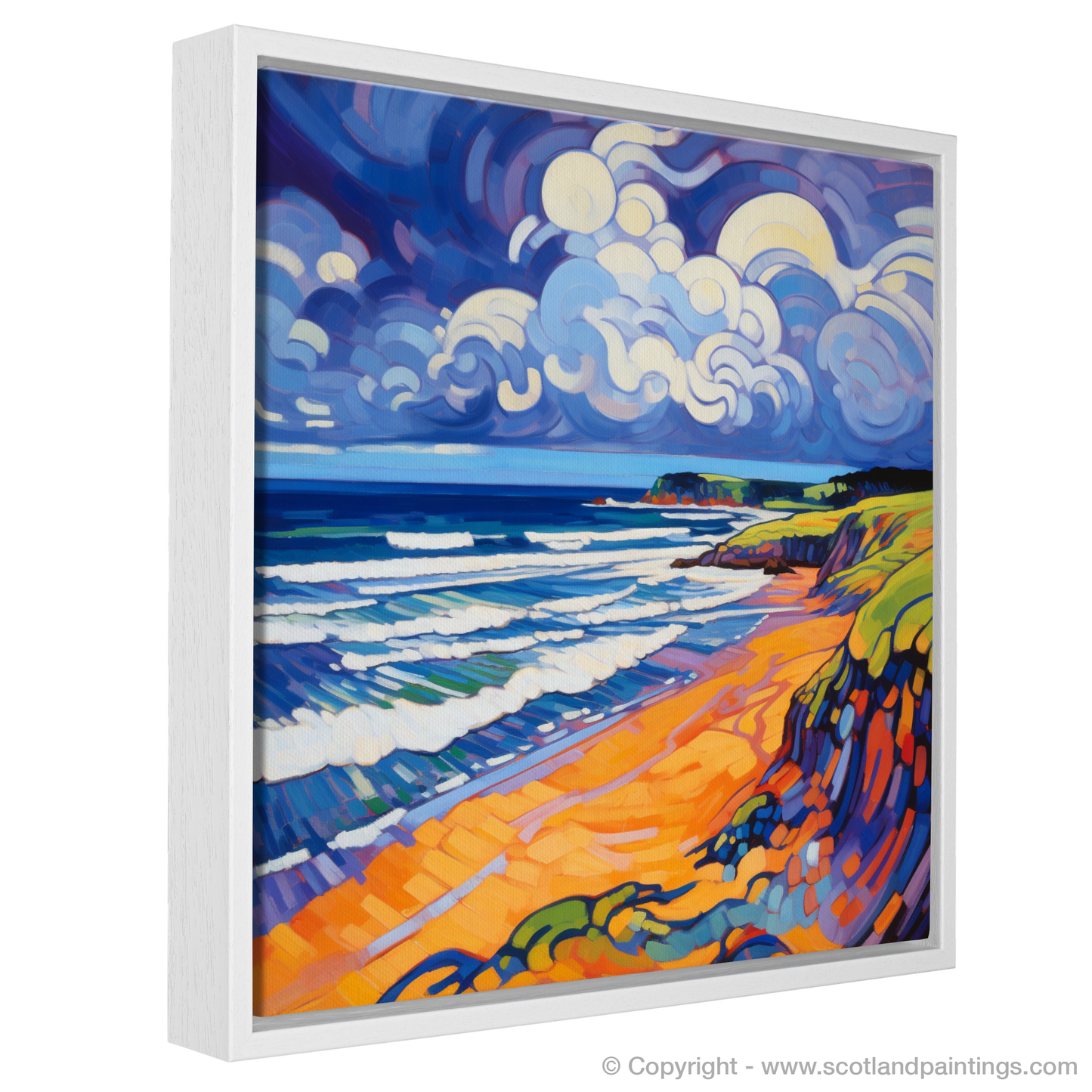 Storm's Embrace: Fauvist Fury at Lunan Bay