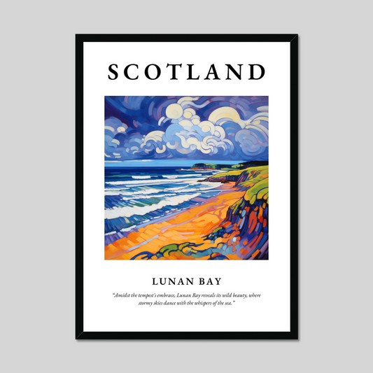 Poster of Lunan Bay, Scotland.