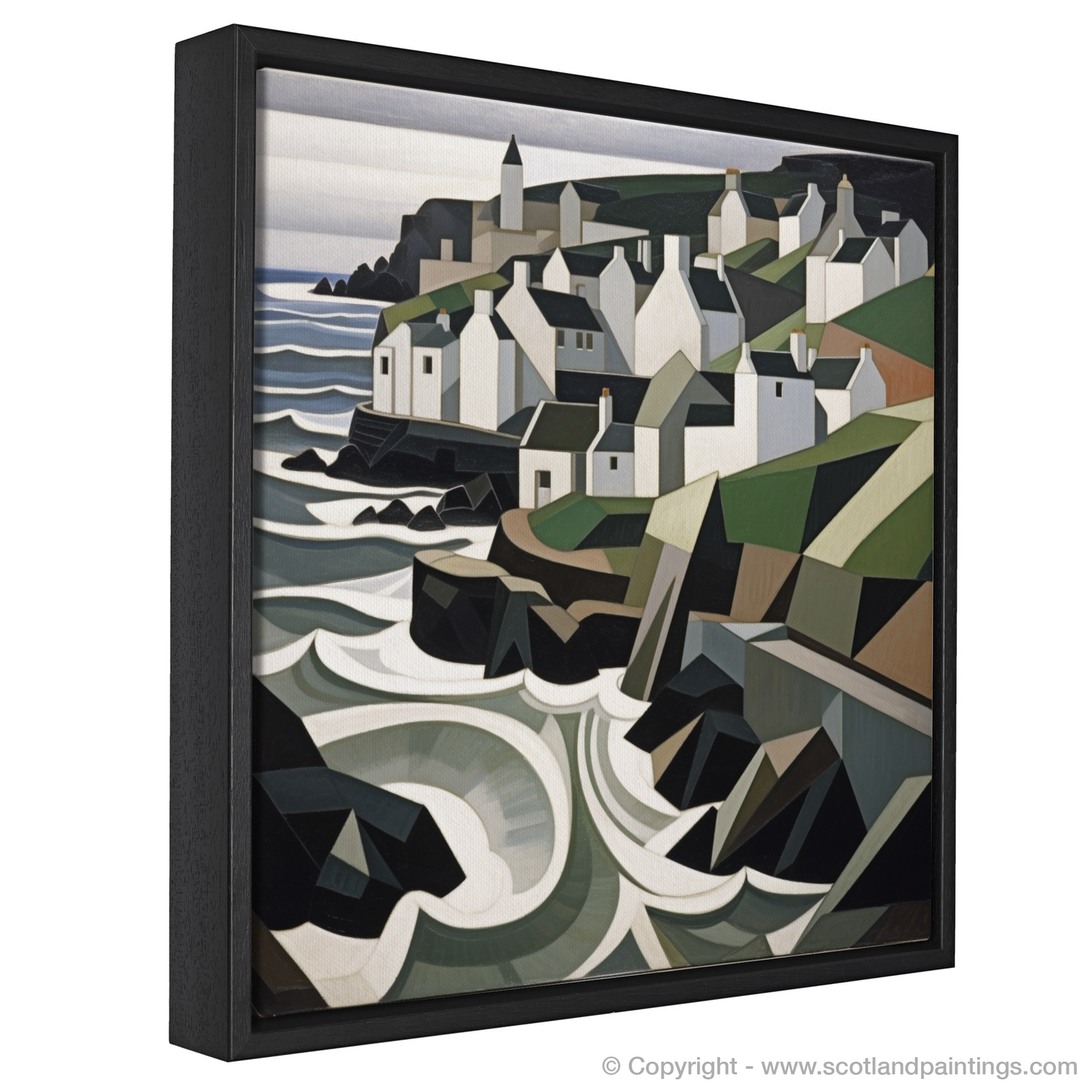 Pennan Reimagined: A Cubist Ode to Scottish Charm