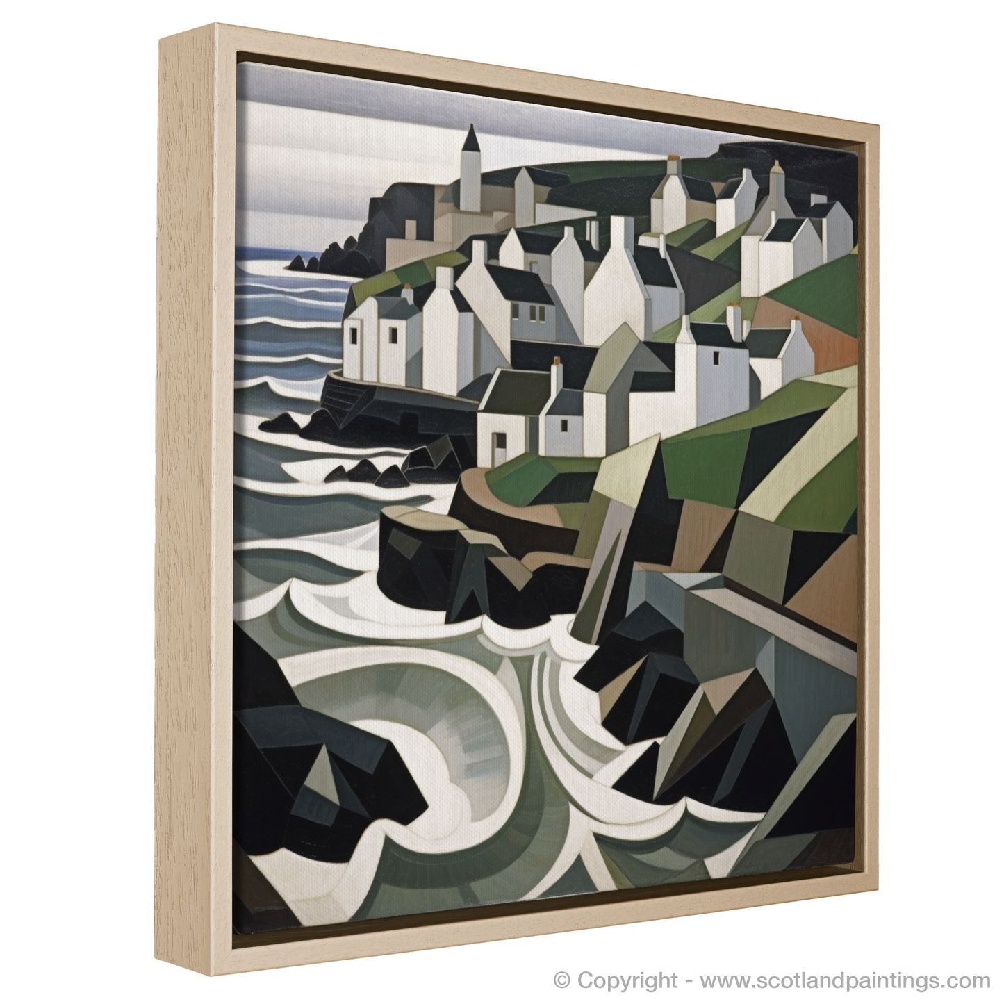 Pennan Reimagined: A Cubist Ode to Scottish Charm