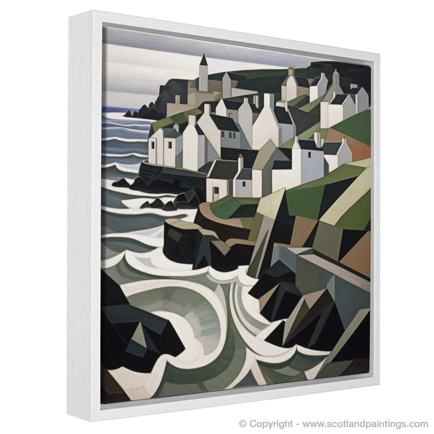 Pennan Reimagined: A Cubist Ode to Scottish Charm