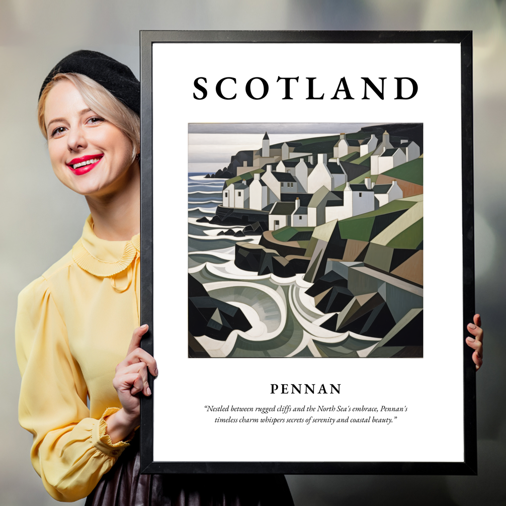 Person holding a poster of Pennan