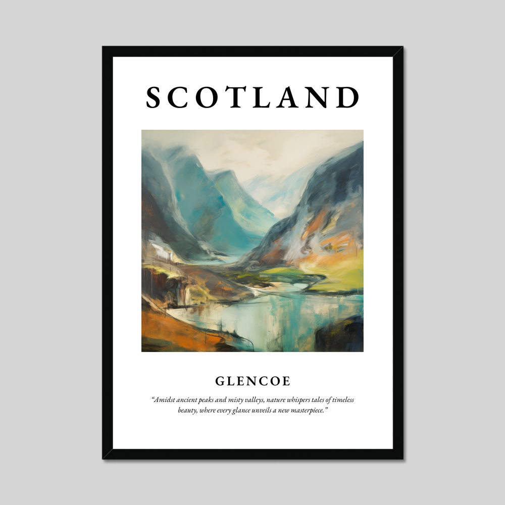 Poster of Glencoe, Scotland.