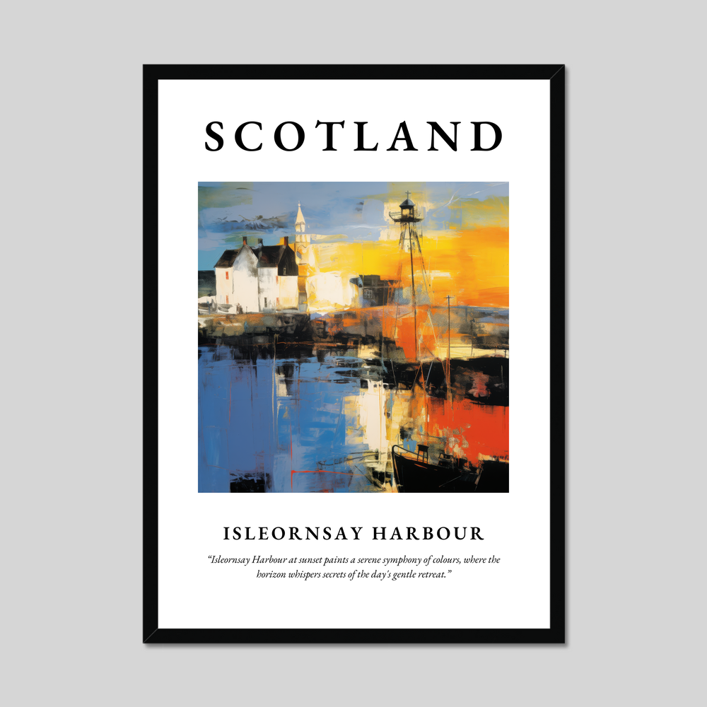 Poster of Isleornsay Harbour, Scotland.