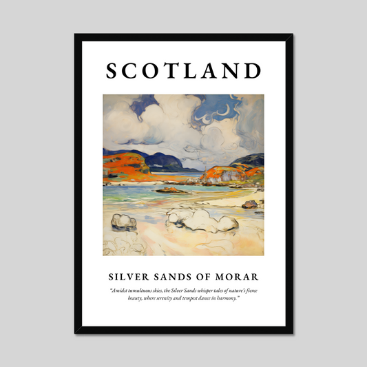 Poster of Silver Sands of Morar, Scotland.