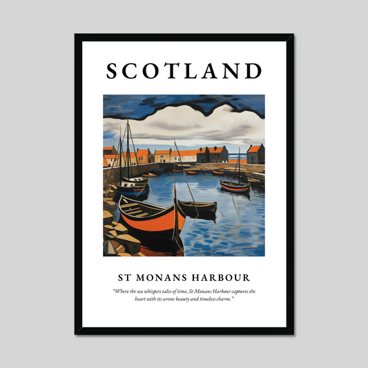 Poster of St Monans Harbour, Scotland.