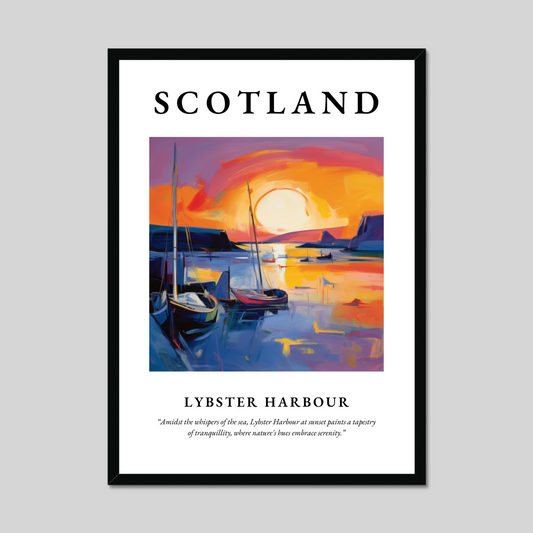 Poster of Lybster Harbour, Scotland.