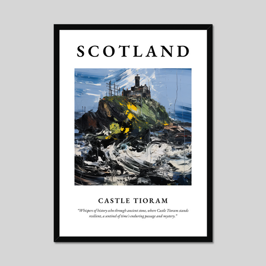 Poster of Castle Tioram, Scotland.