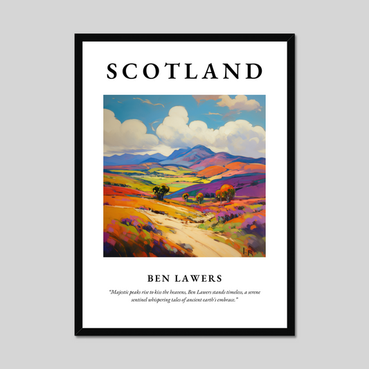 Poster of Ben Lawers, Scotland.