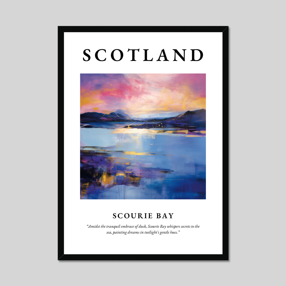 Poster of Scourie Bay, Scotland.